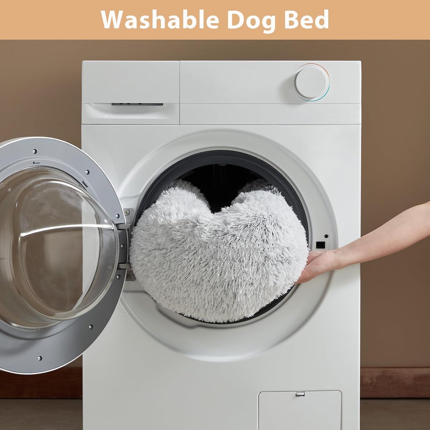 Small round Calming Dog Bed Cat Bed for Comfy Sleep