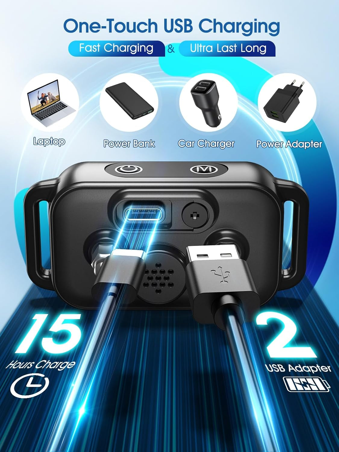 Smart Bark Collar - Rechargeable anti Barking Training Collar with 8 Adjustable Sensitivity, Beep & Shock (Dark Black) for Large, Medium & Small Dogs